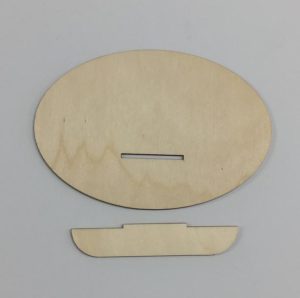 Ovale con mensola - 19 cm